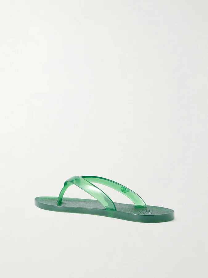 Ancient Greek Sandals - Saionara Jelly Pvc Flip Flops - Green - Image 3