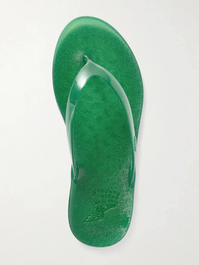 Ancient Greek Sandals - Saionara Jelly Pvc Flip Flops - Green - Image 5