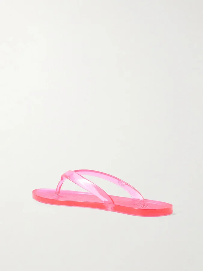 Ancient Greek Sandals - Saionara Jelly Pvc Flip Flops - Pink - Image 3