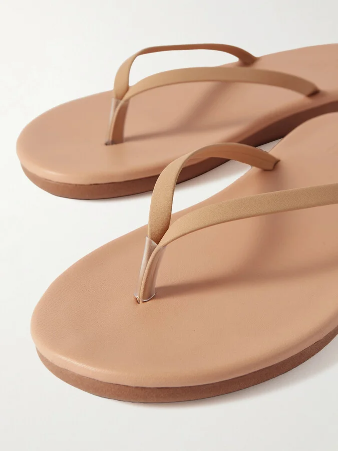 Ancient Greek Sandals - Saionara Leather Flip Flops - Brown - Image 4