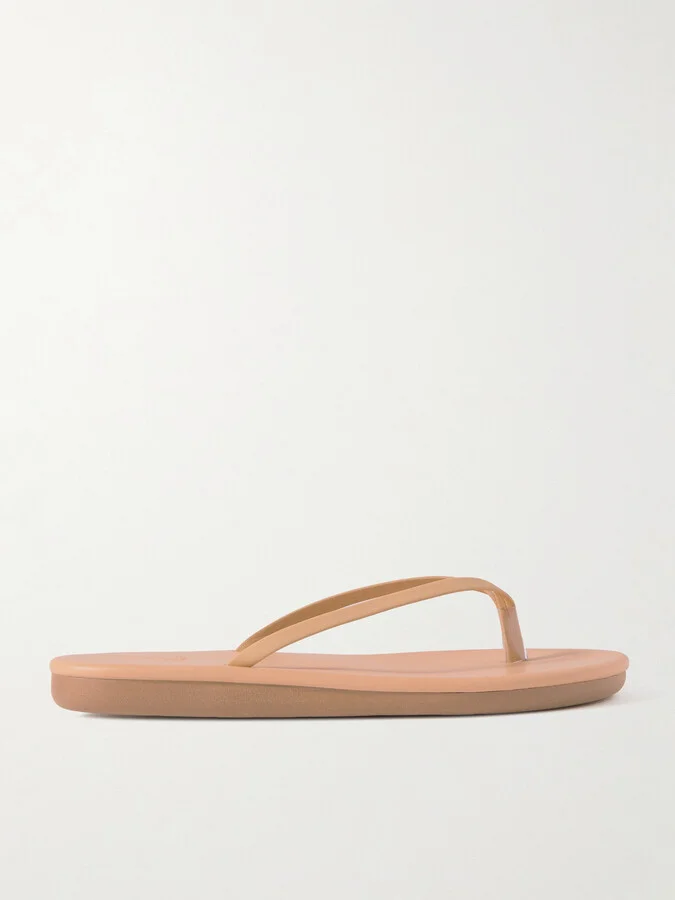 Ancient Greek Sandals - Saionara Leather Flip Flops - Brown