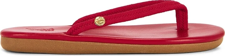 Ancient Greek Sandals Saionara Rope Sandal in Red