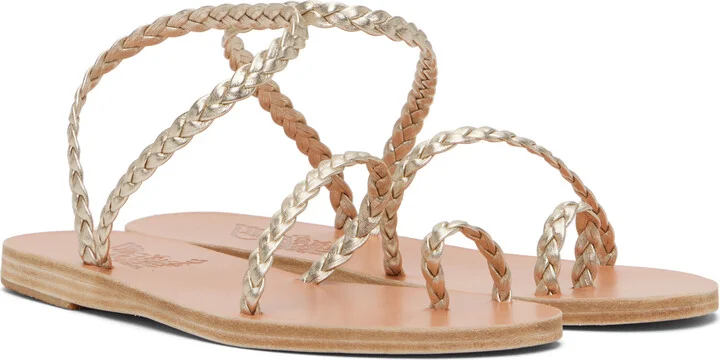 Ancient Greek Sandals Silver Eleftheria Sandals - Image 4