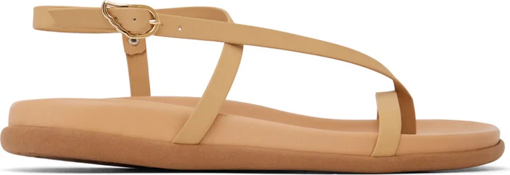 Ancient Greek Sandals Tan Aimilia Sandals