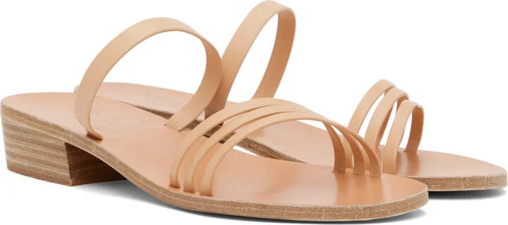 Ancient Greek Sandals Tan Siopi Heeled Sandals - Image 4