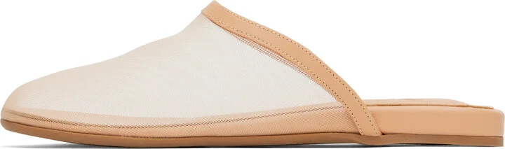 Ancient Greek Sandals Tan 'The Slipper' Mules - Image 3