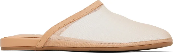 Ancient Greek Sandals Tan 'The Slipper' Mules