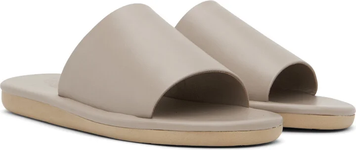 Ancient Greek Sandals Taupe Cerastes Sandals - Image 4