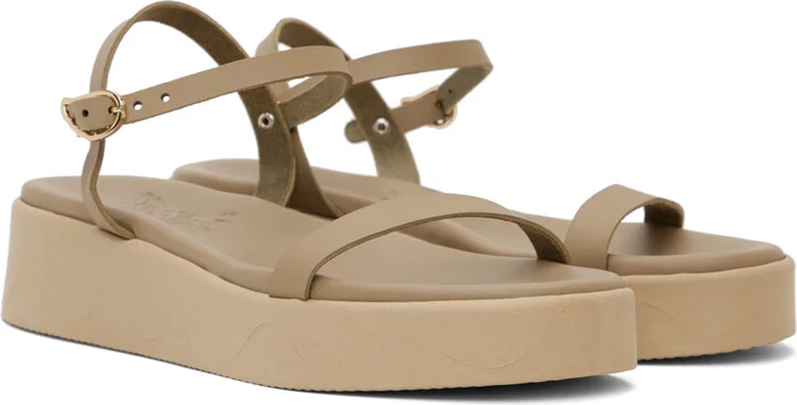 Ancient Greek Sandals Taupe Irida Sandals - Image 4
