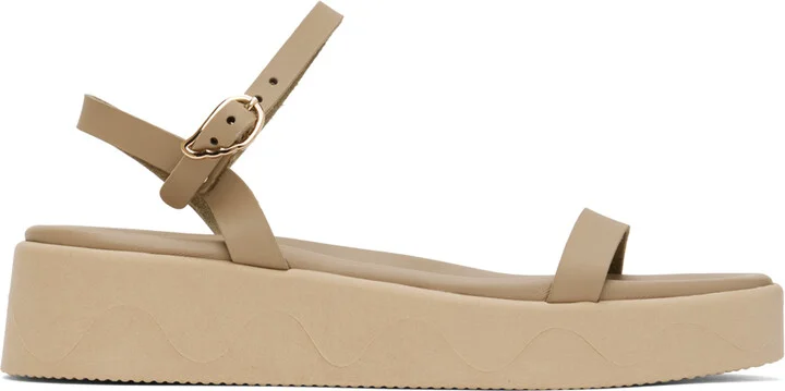 Ancient Greek Sandals Taupe Irida Sandals