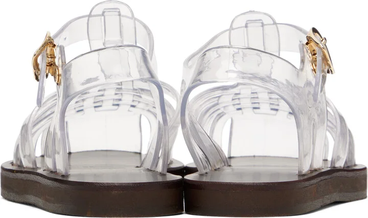 Ancient Greek Sandals Transparent Homeria Jelly Sandals - Image 2