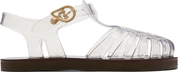 Ancient Greek Sandals Transparent Homeria Jelly Sandals