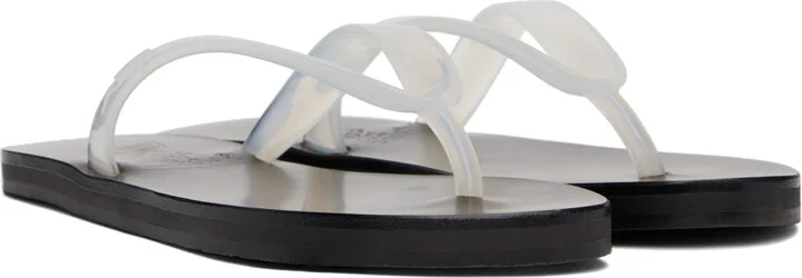 Ancient Greek Sandals Transparent Saionara Jelly Flip-Flops - Image 4