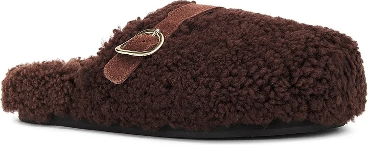 Ancient Greek Sandals Vasilitsa Sheepskin Slide in Brown - Image 2