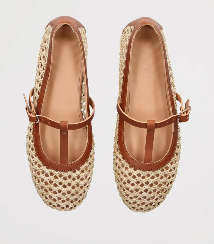 Ancient Greek Sandals Woven Aerati Ballet Flats - Image 4