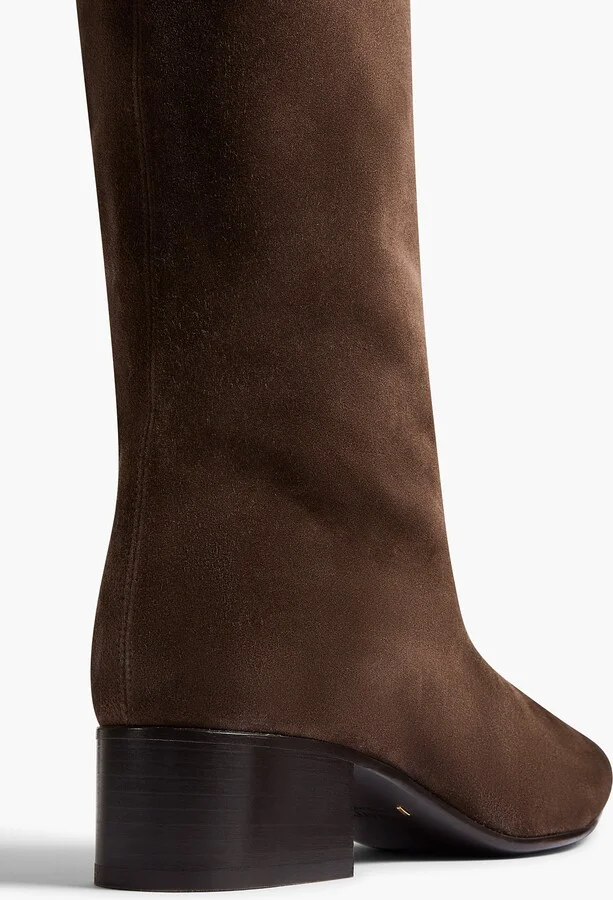 Andee Knee-High Boot in Ebano Suede - Image 3