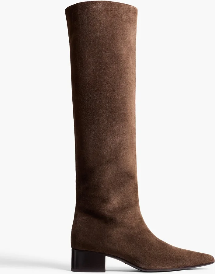 Andee Knee-High Boot in Ebano Suede