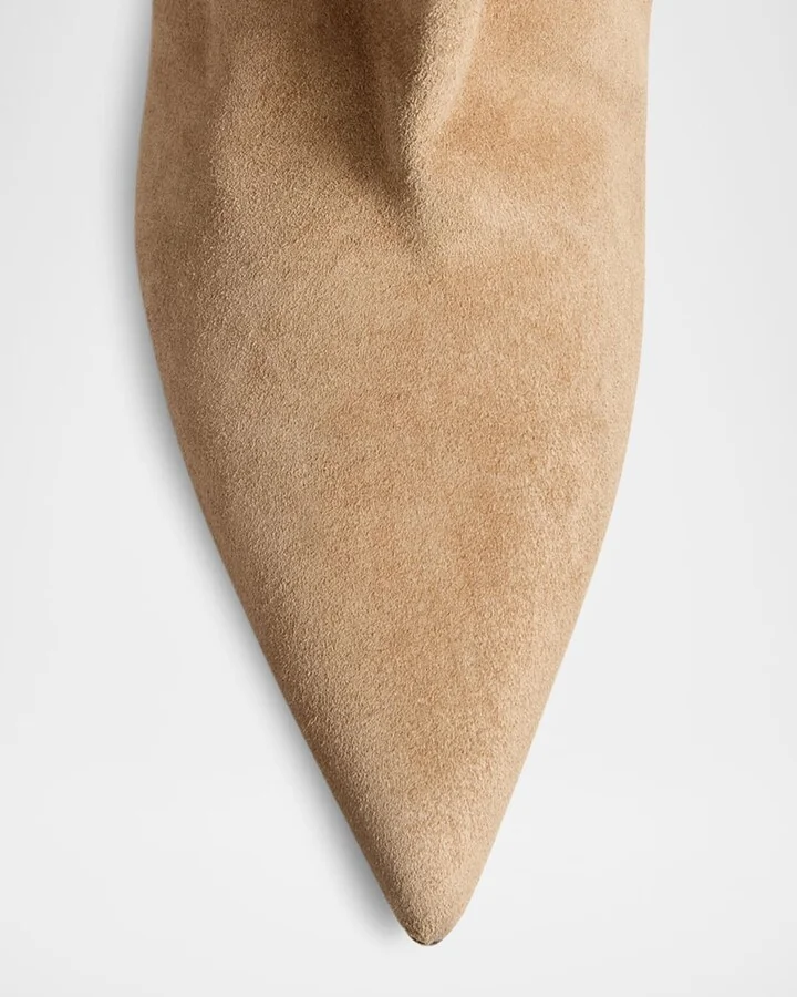 Andee Slouchy Knee-High Suede Boots - Image 4