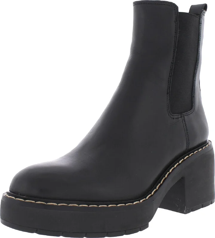 Anderson Womens Block Heel Chelsea Boots