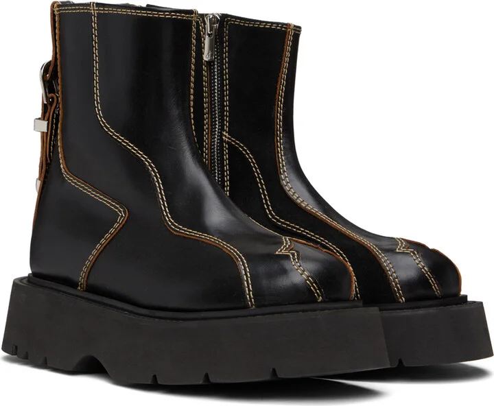 Andersson Bell Black Fia Ankle Boots - Image 4