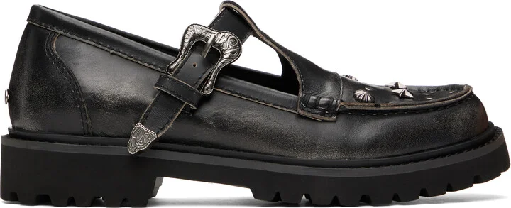 Andersson Bell Black Western Mary Jane Loafers