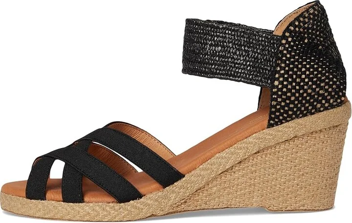 Andre Assous Adin Women's Wedge Shoes Black : 11 M, Leather - Image 6