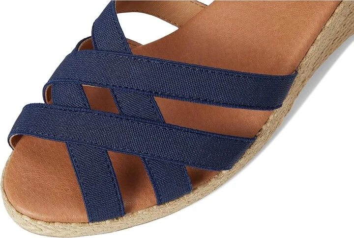 Andre Assous Adin Women's Wedge Shoes Navy : 10 M, Leather - Image 7