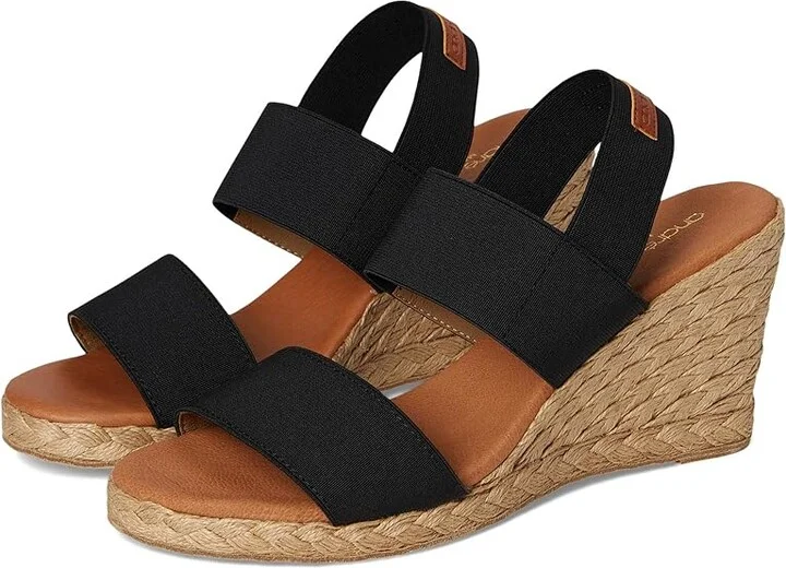 Andre Assous Allison Women's Shoes Black : 7 M, Textile