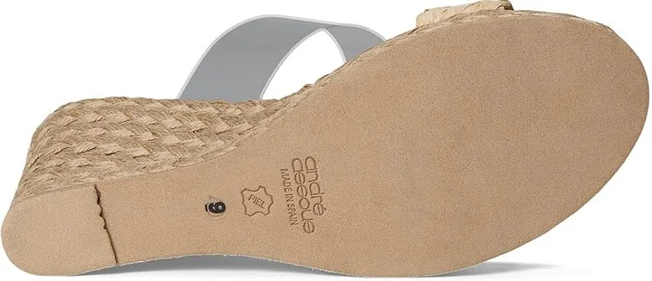 Andre Assous Anfisa Raffia Women's Sandals Clear/Beige : 6 M - Image 3
