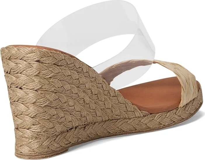 Andre Assous Anfisa Raffia Women's Sandals Clear/Beige : 6 M - Image 4
