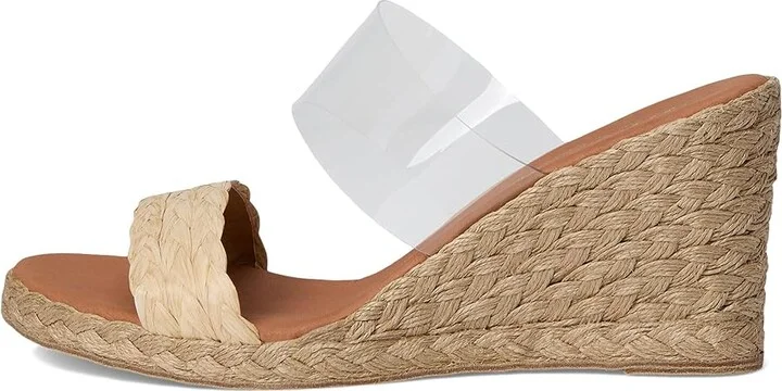 Andre Assous Anfisa Raffia Women's Sandals Clear/Beige : 6 M - Image 6