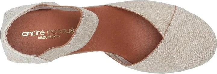 Andre Assous Anouka Women's Shoes Beige Linen : 10 M, Textile - Image 3