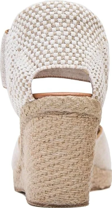 Andre Assous Anouka Women's Shoes Beige Linen : 10 M, Textile - Image 8