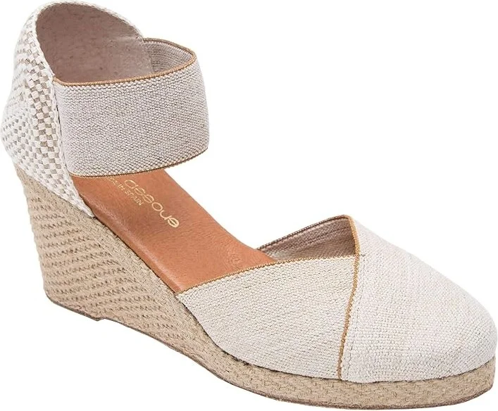 Andre Assous Anouka Women's Shoes Beige Linen : 10 M, Textile