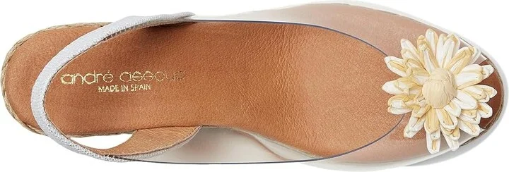 Andre Assous Aspen Women's Wedge Shoes White : 6 M, Leather - Image 2