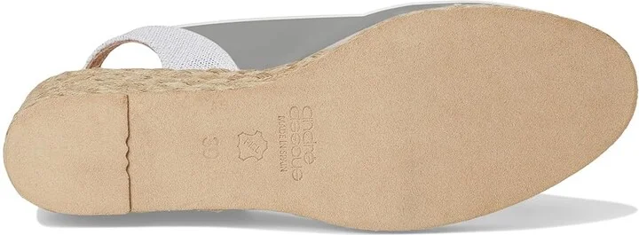 Andre Assous Aspen Women's Wedge Shoes White : 6 M, Leather - Image 3