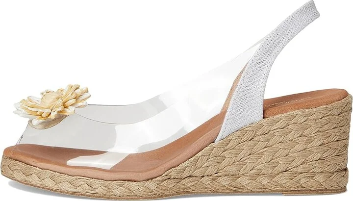 Andre Assous Aspen Women's Wedge Shoes White : 6 M, Leather - Image 6