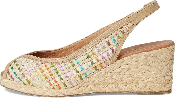 Andre Assous Audrey Women's Wedge Shoes Natural : 7 M, Leather/Textile - Image 6