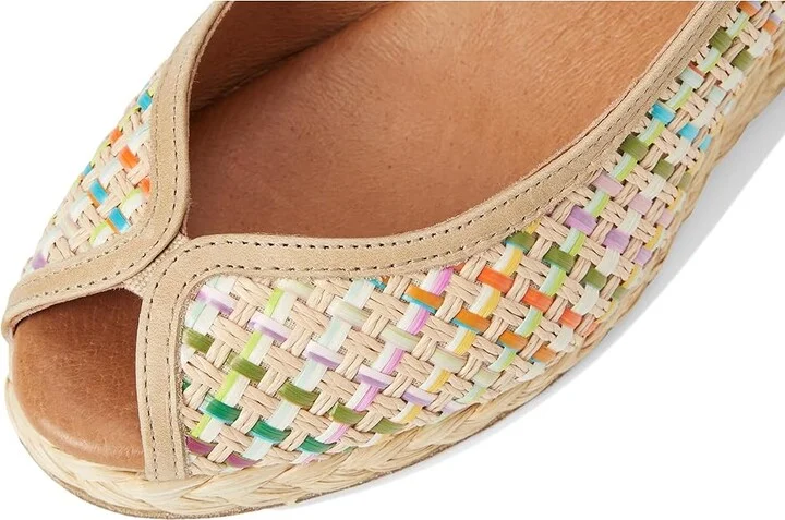 Andre Assous Audrey Women's Wedge Shoes Natural : 7 M, Leather/Textile - Image 7