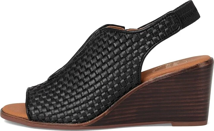 Andre Assous Belinda Women's Sandals Black Woven : 9.5 M, Suede - Image 6