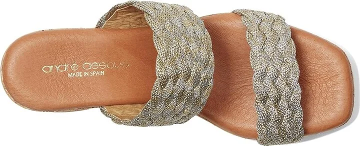 Andre Assous Cairo Women's Wedge Shoes Platino/Silver : 7 M, Leather - Image 2