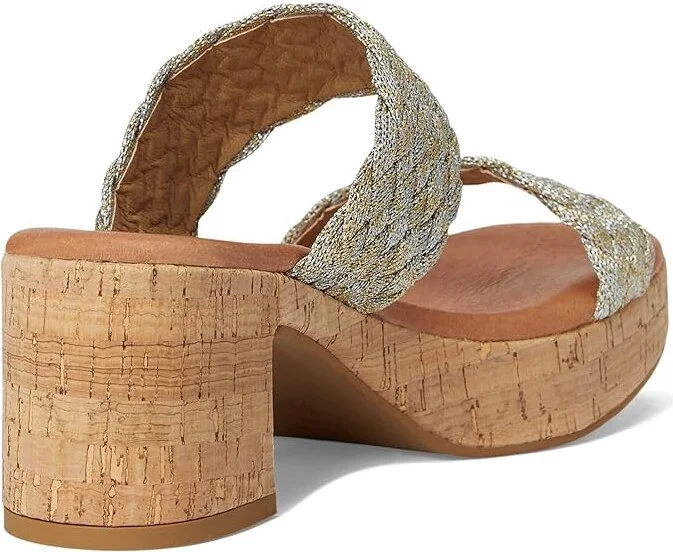 Andre Assous Cairo Women's Wedge Shoes Platino/Silver : 7 M, Leather - Image 4