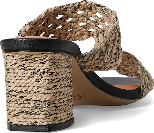 Andre Assous Drew Women's Dress Sandals Natural/Black : 8 M, Synthetic - Image 4
