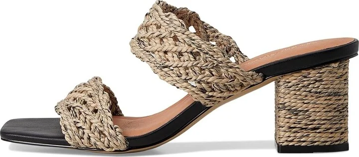Andre Assous Drew Women's Dress Sandals Natural/Black : 8 M, Synthetic - Image 6