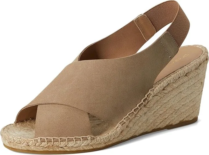 Andre Assous Figaro Women's Wedge Shoes Taupe : 7 M, Leather - Image 5