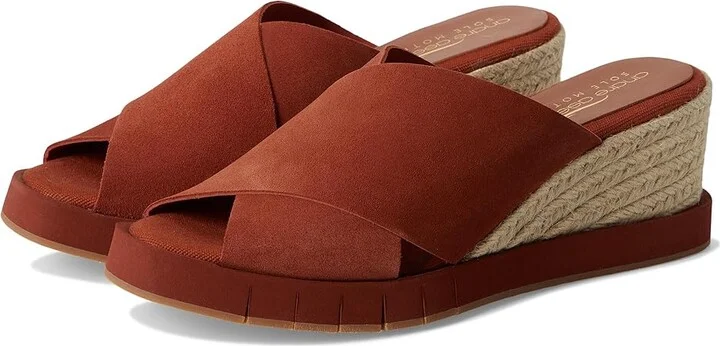 Andre Assous Filo Women's Wedge Shoes Brick : 10 M, Leather