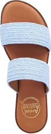 Andre Assous Galia Women's Sandals Blue : 7 M, Leather - Image 2