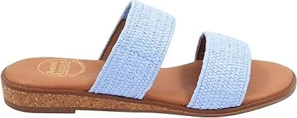 Andre Assous Galia Women's Sandals Blue : 7 M, Leather - Image 6