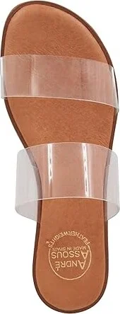 Andre Assous Galia Women's Sandals Clear : 5 M, Leather - Image 2