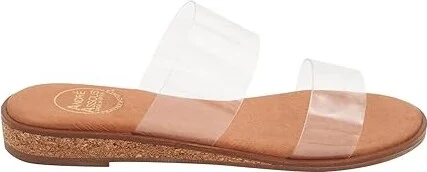 Andre Assous Galia Women's Sandals Clear : 5 M, Leather - Image 6